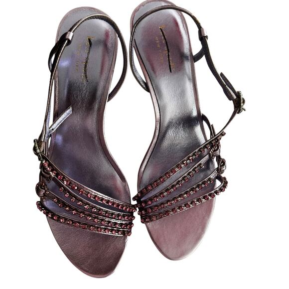 Kate Spade Makenna Pink Embellished Strappy Sandals Size 9M NIB - Picture 4 of 11